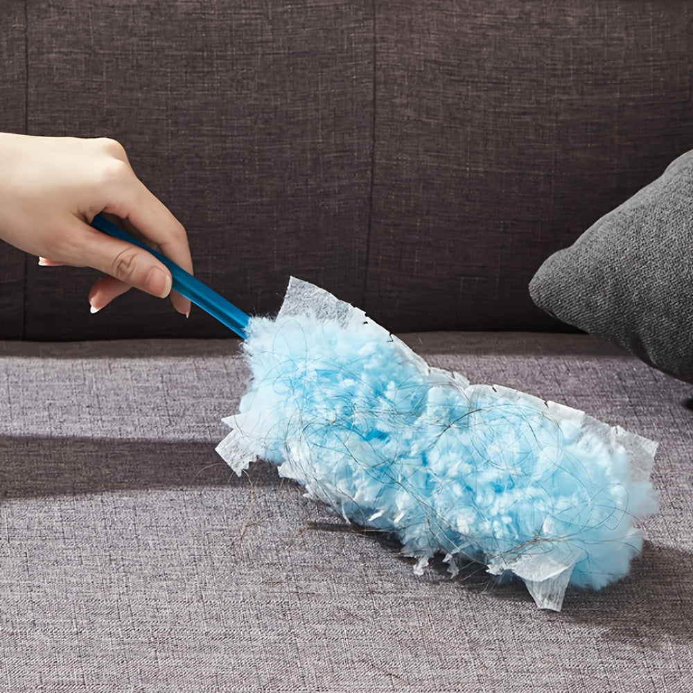 40/60pcs Electrostatic Duster Refill Cloths - Ultra-Efficient Static-Cling for Electronics, Furniture, Blinds & Fans - Reusable, Safe, Hassle-Free - Bulk Pack (Handle Not Included)