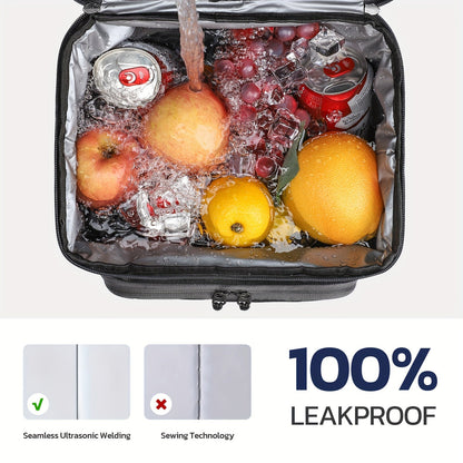 Premium Insulated Lunch Tote Bag - Leakproof, Thermal & Water-Resistant, Spacious Design for Men and Women - Ideal for Work, School and Outdoor Activities