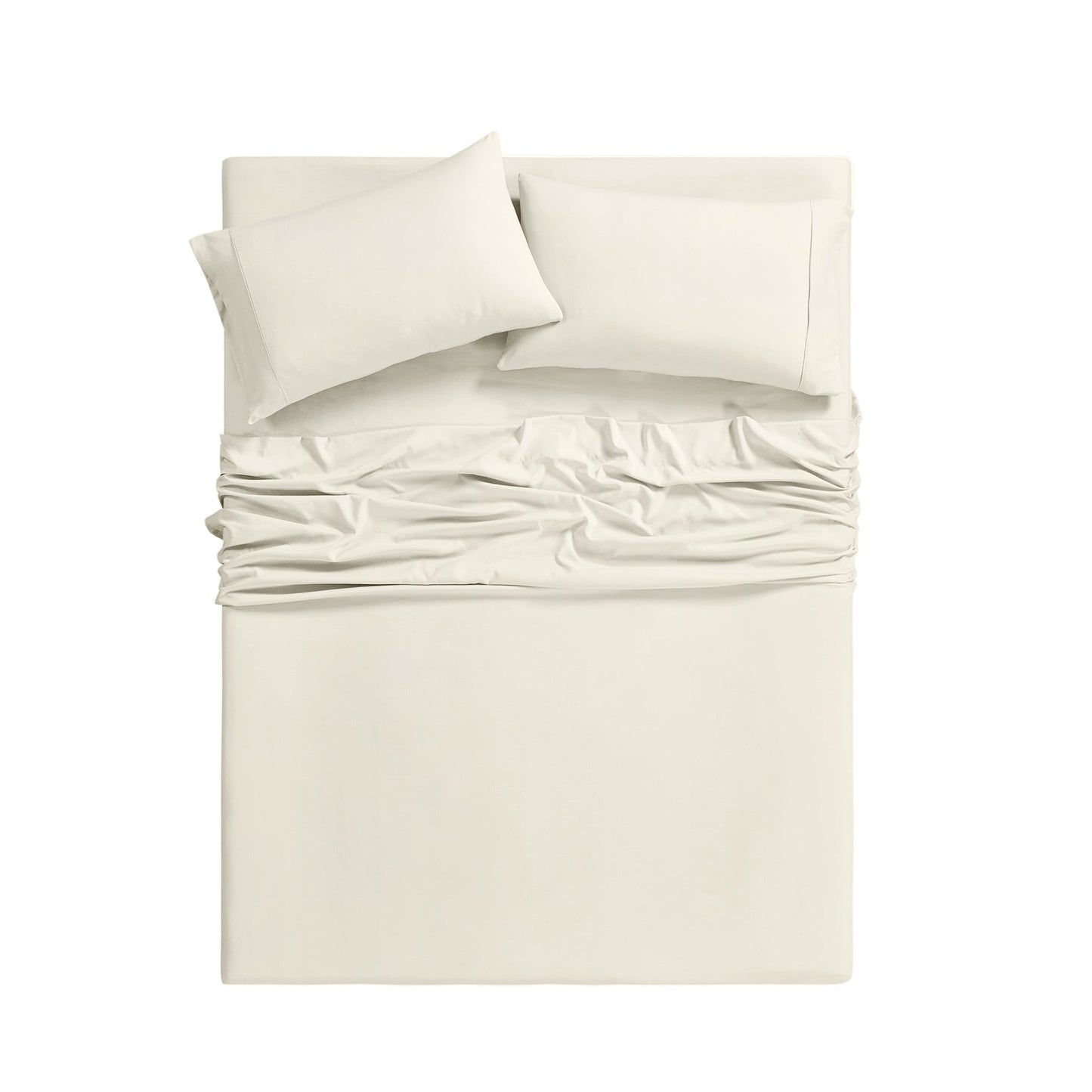 Bamboo 2000 Thread Count 6-Piece Luxury Sheet Set - Organic, Cooling, 16 Inch Deep Pocket, Egyptian Luxury with Bonus Pillowcases - Shrink and Fade Resistant