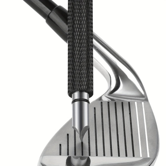 Premium Golf Club Groove Sharpener - Re-grooving Tool and Cleaner for Wedges and Irons, Enhance Spin and Control for Better Shots