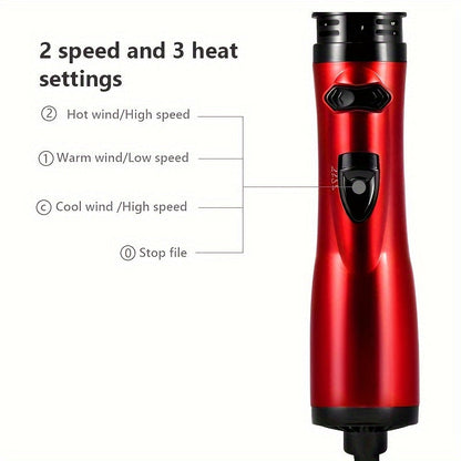 Pro Styler Hot Air Comb Brush - All-in-One Hair Dryer, Curler, and Straightener for Effortless, Salon-Quality Styling with Fast Drying, Reduced Frizz, and Long-Lasting Results