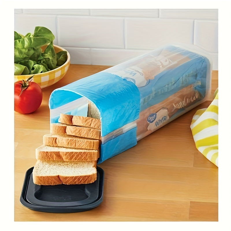 Fresh Keeper Bread Box - Airtight Plastic Storage Container to Keep Bread Fresh Longer, Compact Size for Kitchen Countertop