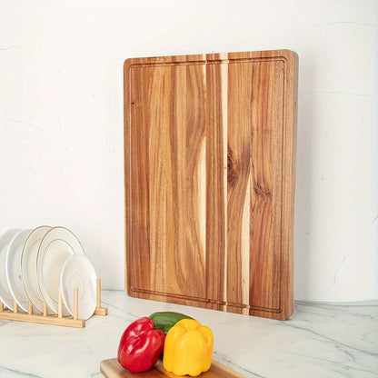 XXL Acacia Extra Large Cutting Board – Premium Kitchen Chopping Board for Meal Prep, Cheese Serving, and Food Presentation – Durable, Easy to Clean, Crack & Scratch Resistant