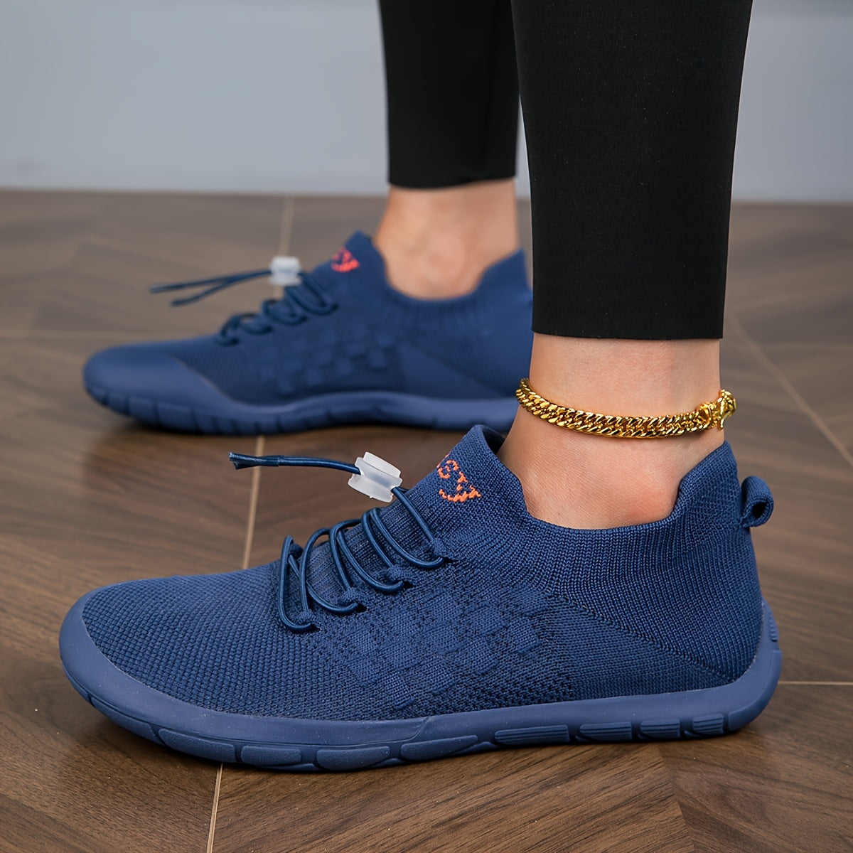 Women's Wide Toe Box Knit Sneakers: Comfortable Casual Walking Shoes