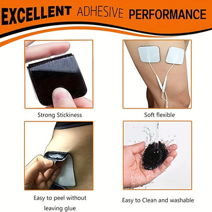 20pcs Premium Latex-Free Electrode Pads – Compatible with 2mm Pin Connector Lead Wires, High-Quality Replacement for Efficient Machine Performance