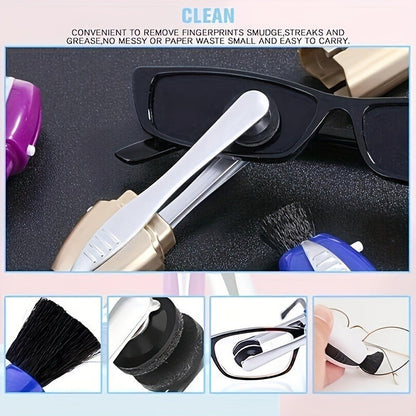 PEEPS Portable Glasses Cleaning Kit - No Water Needed, Convenient and Efficient for Crystal Clear Vision Anytime, Anywhere