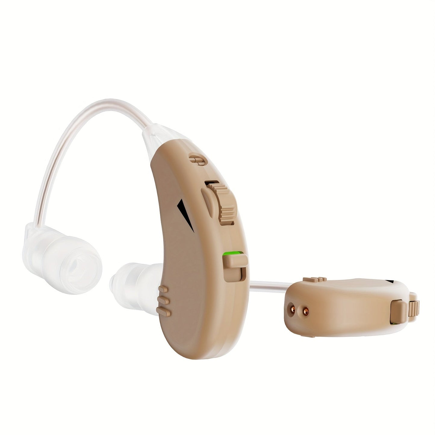Advanced Rechargeable Hearing Aids for Seniors – Crystal-Clear Sound, Long-Lasting Battery Life, Compact Design with Easy Charging Dock – Professional Grade, Beige