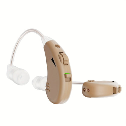 Advanced Rechargeable Hearing Aids for Seniors – Crystal-Clear Sound, Long-Lasting Battery Life, Compact Design with Easy Charging Dock – Professional Grade, Beige