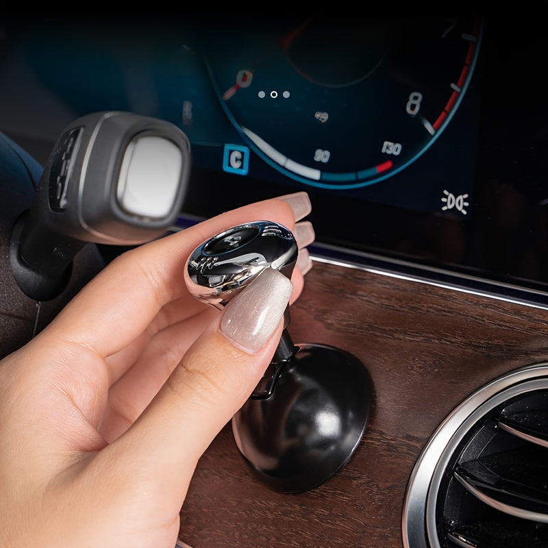 Metal Car One-Touch Start Button Cover – Push-to-Start Rocker Lever for Engine Start/Stop, Decorative Ball-Bar Starter Accessory