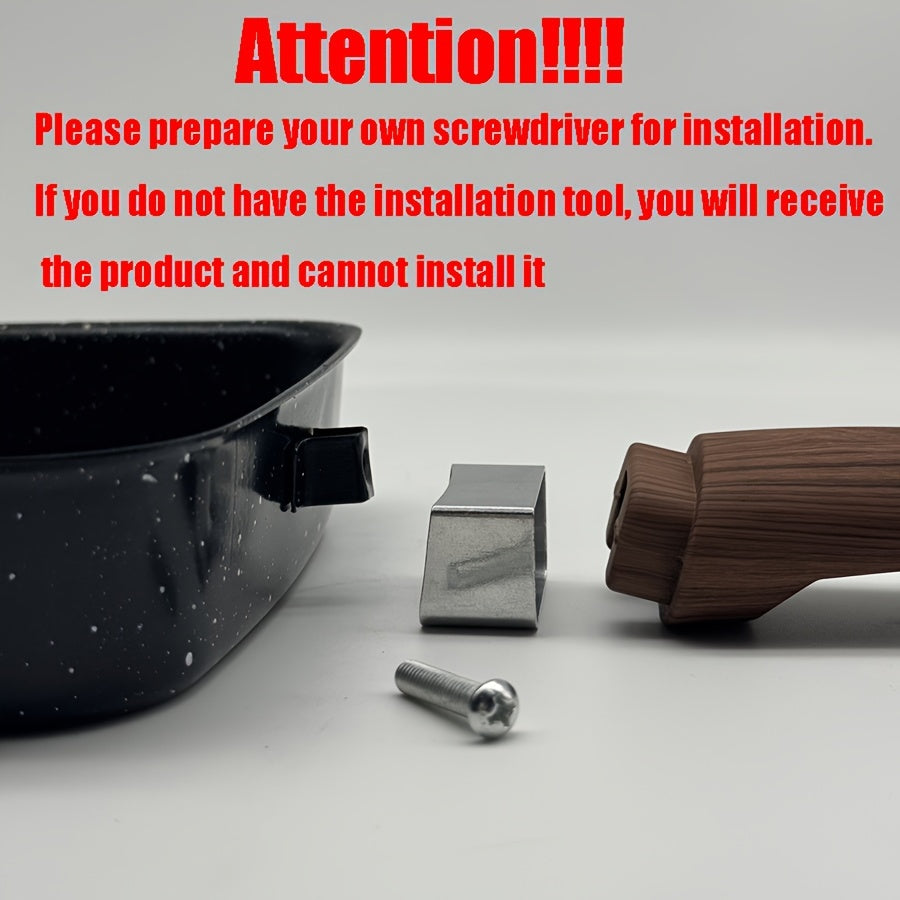 Japanese-Style Tamagoyaki Pan - Square Non-Stick Cooking Pan with Imitation Wood Handle | Ideal for Omelets, Frying, and Small Skillets - Perfect for Home Kitchens and Restaurants