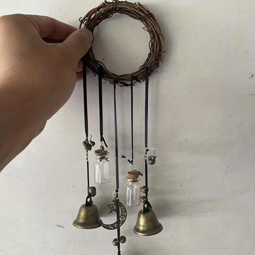 Magical Witch Bell Wind Chime - Enchanting Home Decor Addition with a Touch of Magic