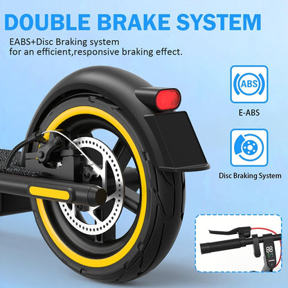 Powerful 350W Electric Scooter for Youth & Adults – Compact, Foldable, Lightweight Design – Up to 19 MPH Speed and 18 Mile Range – Ideal Urban and Campus Commuter