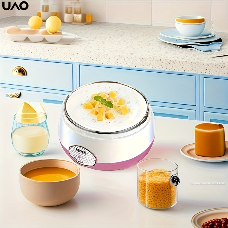 Effortless Automatic Yogurt Maker Machine - Compact and Multifunctional with One-Touch Operation for Yogurt, Natto and More - Ideal for Individual Servings