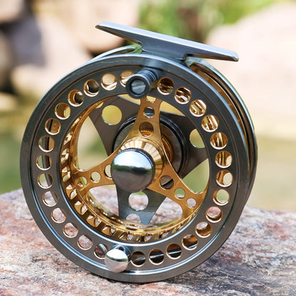 Sougayilang Ultra-Lightweight Fly Fishing Reel – Durable Aluminum Construction with Effortless High-Performance Drag – Ideal for Smooth Angling Adventures
