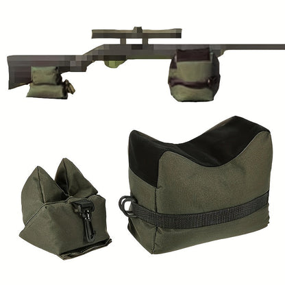 Waterproof Oxford Rifle Rest Bag – Durable, Adjustable Shooting Rest with Sandbag Support, Utility Pocket, and Buckle Closure – Perfect for Hunting and Outdoor Shooting