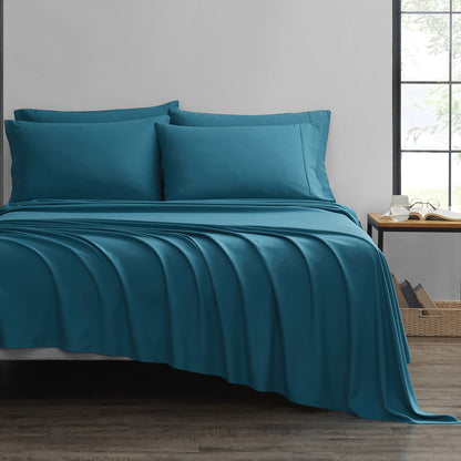 Bamboo 2000 Thread Count 6-Piece Luxury Sheet Set - Organic, Cooling, 16 Inch Deep Pocket, Egyptian Luxury with Bonus Pillowcases - Shrink and Fade Resistant