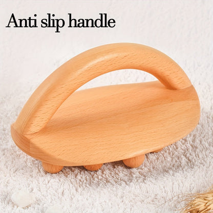 Wood Massage Tools (1 or 2 Pieces) - 14 Smooth Beads for Body Shaping and Meridians Unblocking - Perfect for Post-Exercise Fatigue Relief
