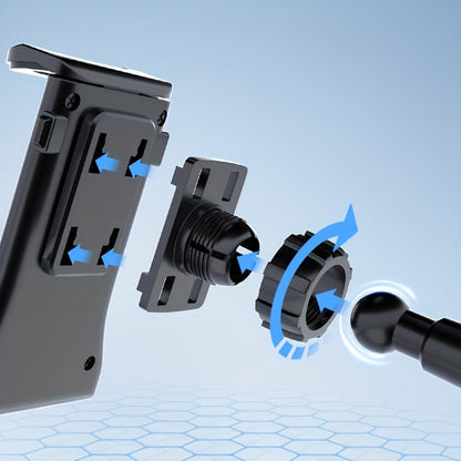 Adjustable Tablet and Phone Holder Bracket for Vehicle Cup Holder - ABS Material, Water-Resistant, Compatible with iPad Mini/Air/Pro, iPhone, and 4-13 Inch Devices