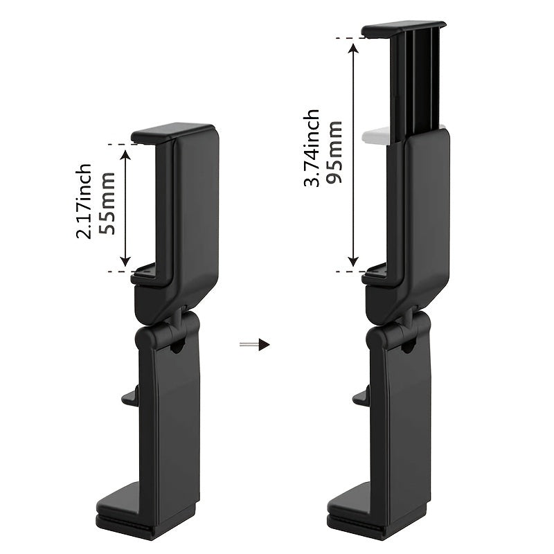 Foldable Travel Phone Stand – Airplane Seat Mount Holder, Adjustable & Rotatable, Portable, Compact, Space-Saving Design for Train, Flight, Desk
