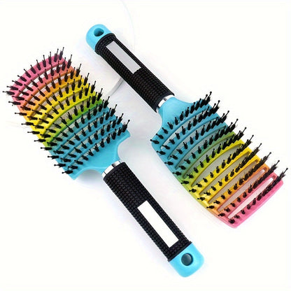 Detangling Hair Brush – Large Curved Styling Brush for All Hair Types