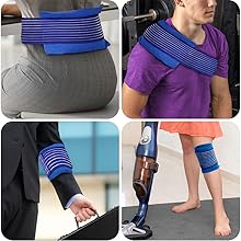 Medvice 2-Pack Reusable Gel Ice & Heat Wraps – Versatile Strap for Injuries, Joint Pain & Muscle Soreness