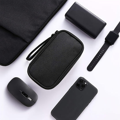 Premium Travel Cable Organizer Bag - Double Layer Waterproof Pouch - Portable and Convenient Cable Storage for Effortless Travel