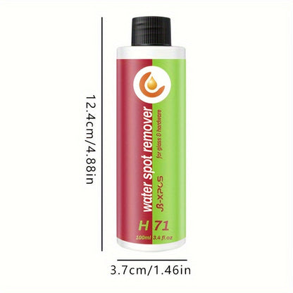 Powerful Bathroom Glass Cleaner - Removes Hard Water Stains, Soap Scum, and Lime from Shower Doors, Mirrors, Tiles, and Faucets