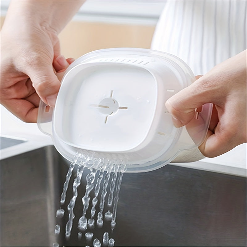 Microwave Rice Cooker and Steamer – Food Storage Container for Fresh-Keeping, Kitchen Gadgets and Accessories