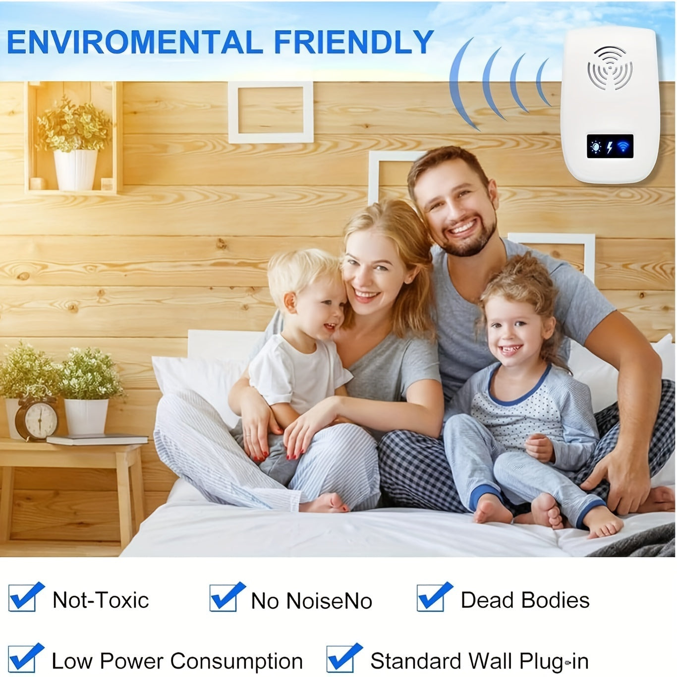 Ultrasonic Pest Repeller – Electronic Mice and Bug Repellent, 6 Pack Indoor Plug-In for Roaches, Spiders, Ants, Flies
