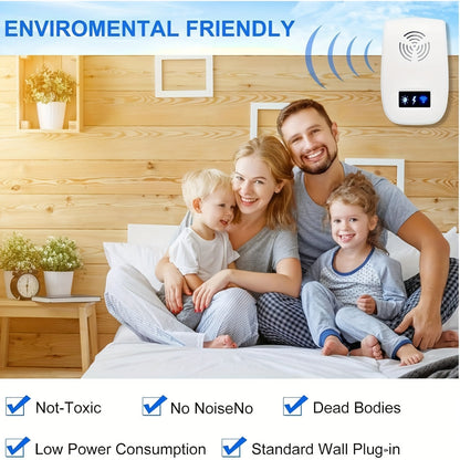 Ultrasonic Pest Repeller – Electronic Mice and Bug Repellent, 6 Pack Indoor Plug-In for Roaches, Spiders, Ants, Flies