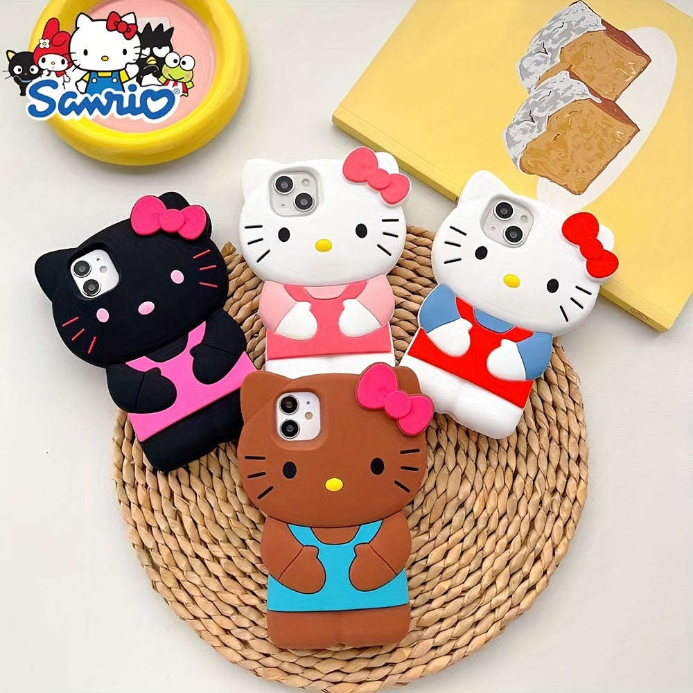 Sanrio Hello Kitty 3D Mobile Phone Case - Protective, Decorative, Cute Design, Ideal Gift for Christmas and Halloween ( Authorized )