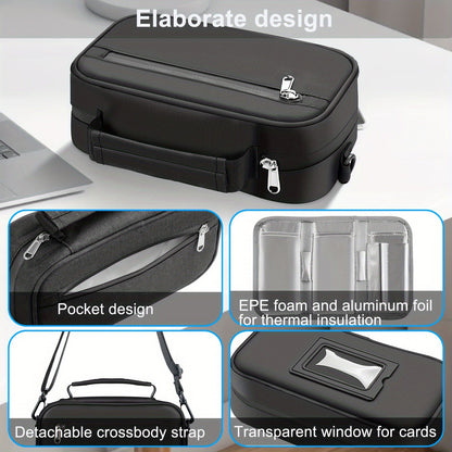 Large Insulin Cooler Travel Case – Compact Medication Bag with 4 Ice Packs, Holds 8 Insulin Pens & Diabetic Supplies