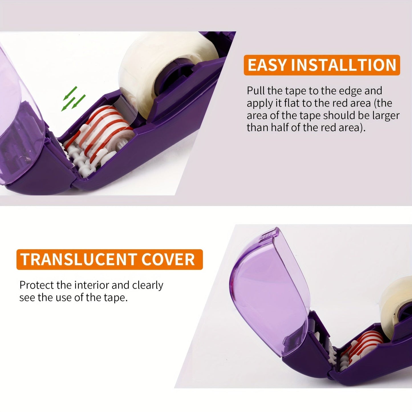 Automatic Tape Dispenser Gun – Includes 1 Roll of 0.5 Inch (12 mm) and 1 Roll of 0.75 Inch (19 mm) Tape – Single Handheld Design for Efficient Gift Wrapping – Perfect for Christmas and Home Use – Free Bonus Tapes