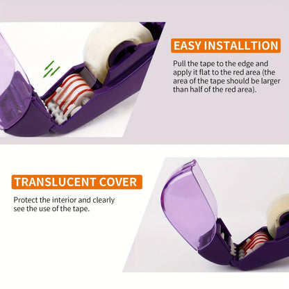 Automatic Tape Dispenser Gun – Includes 1 Roll of 0.5 Inch (12 mm) and 1 Roll of 0.75 Inch (19 mm) Tape – Single Handheld Design for Efficient Gift Wrapping – Perfect for Christmas and Home Use – Free Bonus Tapes