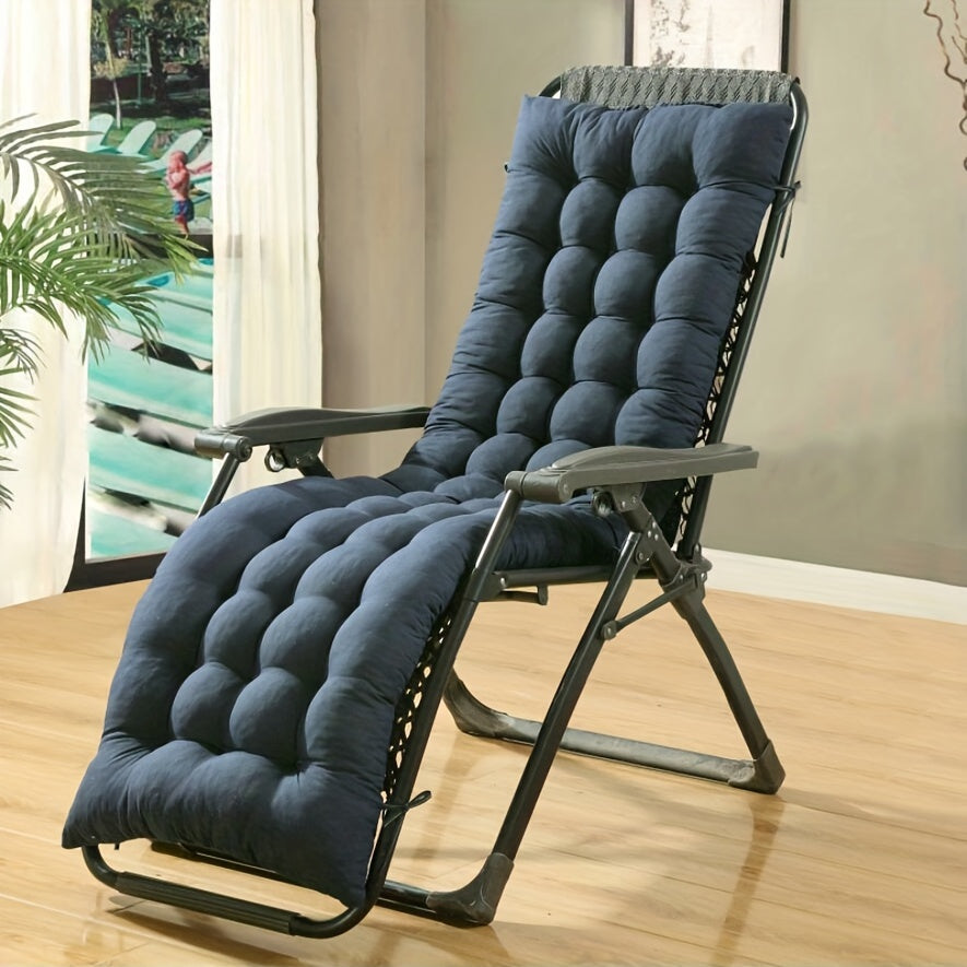 Plush Lounger Recliner Chair Cushion Replacement – Soft, Water-Resistant, Durable for Outdoor Garden Bench Seat – Easy to Clean and Install (1pc)