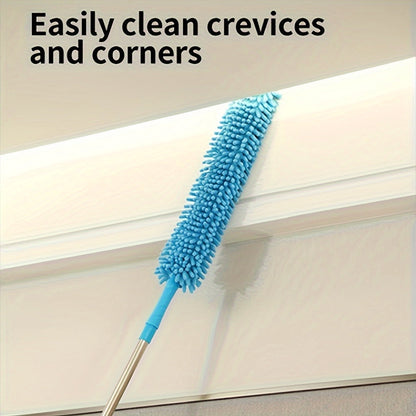 Premium Ceiling Fan Duster with Extension Pole – Removable & Washable Dust Removal Brush for Fans, Furniture, and Cars – Reaches High Ceilings, Easy Cleaning Tool for Hard-to-Reach Areas
