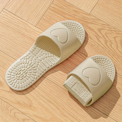 EVA Foldable Slippers for Travel - Unisex Indoor Bathroom Massage Sandals, Quick-Dry Non-Slip Flat Sole, All-Season Solid Color Slip-On Clogs