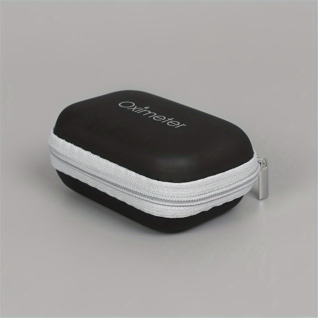 Durable Fingertip Pulse Oximeter Case with Zipper - Portable Protective Carrying Bag for Blood Oxygen Monitor - Ideal for Travel and Daily Use