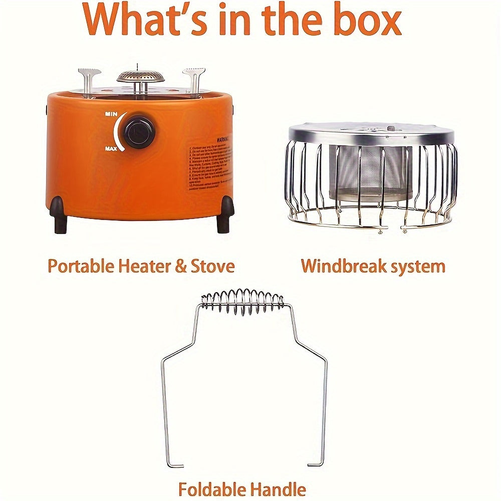 9000 BTU Propane Heater Stove – 2-in-1 Portable Indoor & Outdoor Camping Gas Stove, CSA Certified with Adjustable Flame & Carrying Case