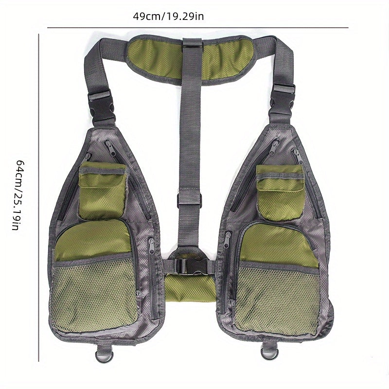 Premium Multi-Pocket Fishing Vest – Water-Resistant, Wear-Resistant, Tear-Proof, Perfect for Fishing, Camping, Hiking Adventures