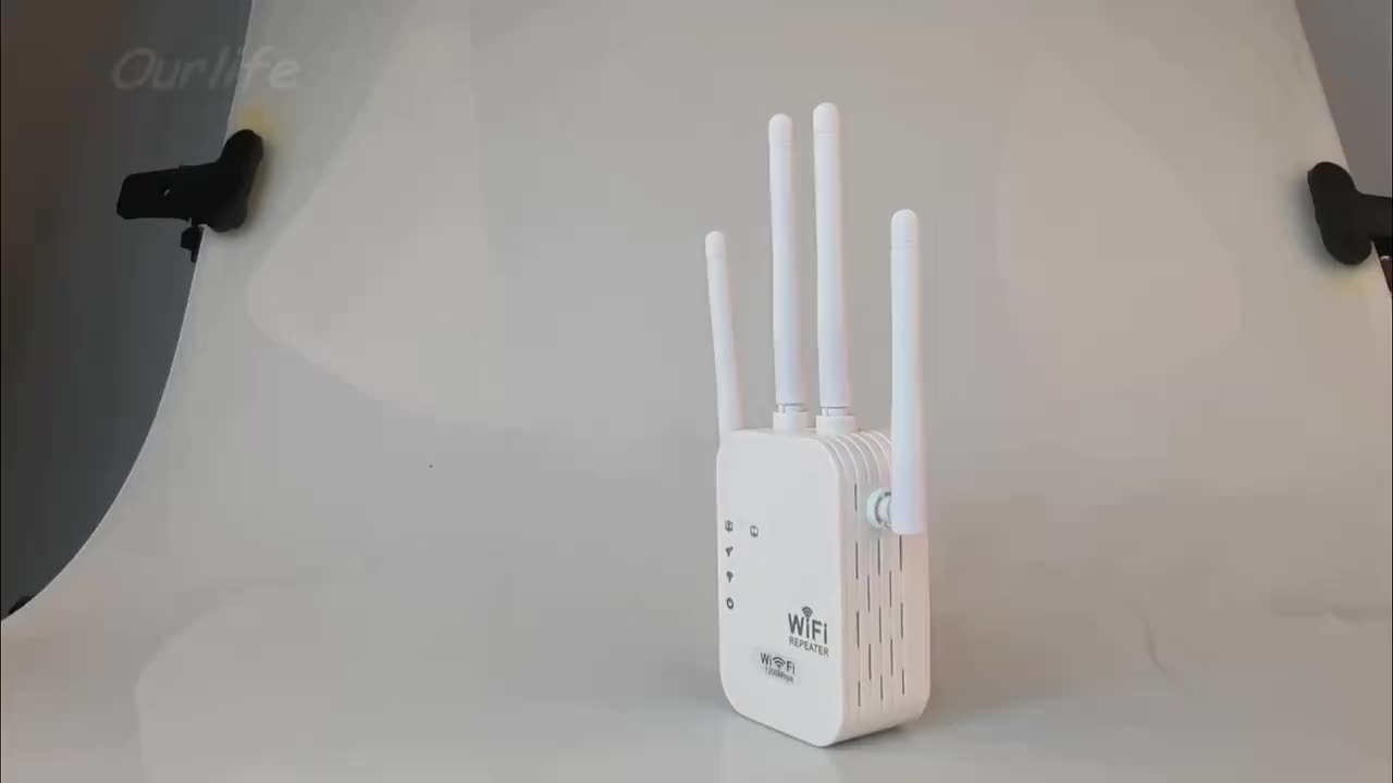 Ultra-Powerful 6x WiFi Range Extender – 1200Mbps Dual Band, 9000 Sq Ft Coverage, 35 Device Support, 1-Tap Setup, 360° Coverage, Ethernet Port