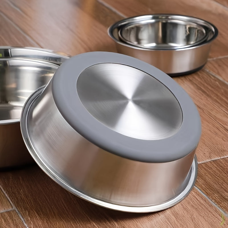 Premium Stainless Steel Dog Bowl – Durable, Anti-Overturning, Non-Slip Feeder for Easy Mealtime – Ideal for Happy and Healthy Dogs