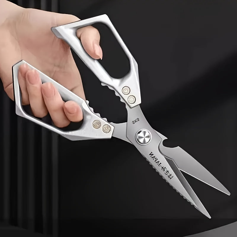 Kitchen Stainless Steel Scissors - Multifunctional Chicken Bone and Meat Scissors for Home, Restaurant, and Meat Shop