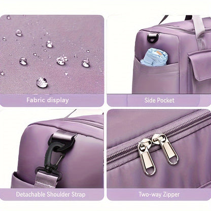Large-Capacity Travel Luggage Bag - Portable Sports Zipper Handbag, Multifunctional Overnight Bag for Daily Use, Unisex