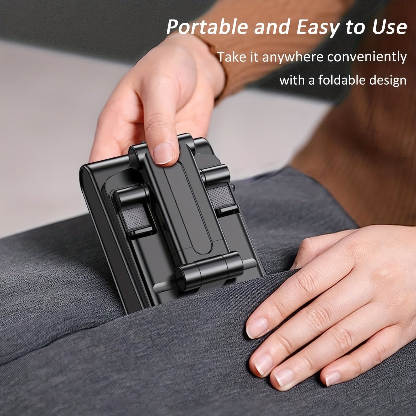 Cell Phone Stand with Wireless Speaker and Non-Slip Base – Portable, Suitable for Indoor/Outdoor, Desktop Use, Ideal for Parties, Camping, Gifts for Family and Friends