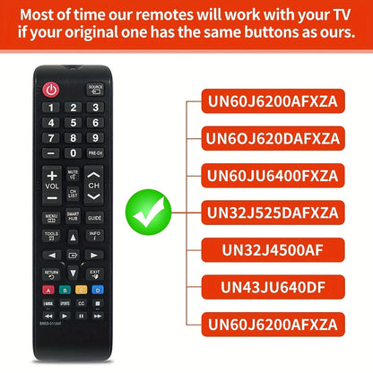 2 Pack Universal Remote Control for Samsung LCD/LED/3D Smart HDTVs - Compatible with BN59-01199F
