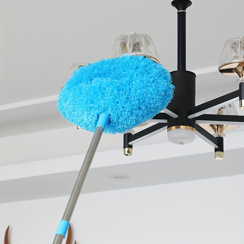 Extendable Ceiling Fan Cleaner Duster - Removable and Washable Microfiber Brush, Reaches High Ceilings - Dust Removal for Fans, Furniture, Cars & More - Ideal for Bedroom, Living Room, and Wall Cleaning