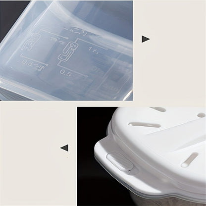 Microwave Rice Cooker and Steamer – Food Storage Container for Fresh-Keeping, Kitchen Gadgets and Accessories