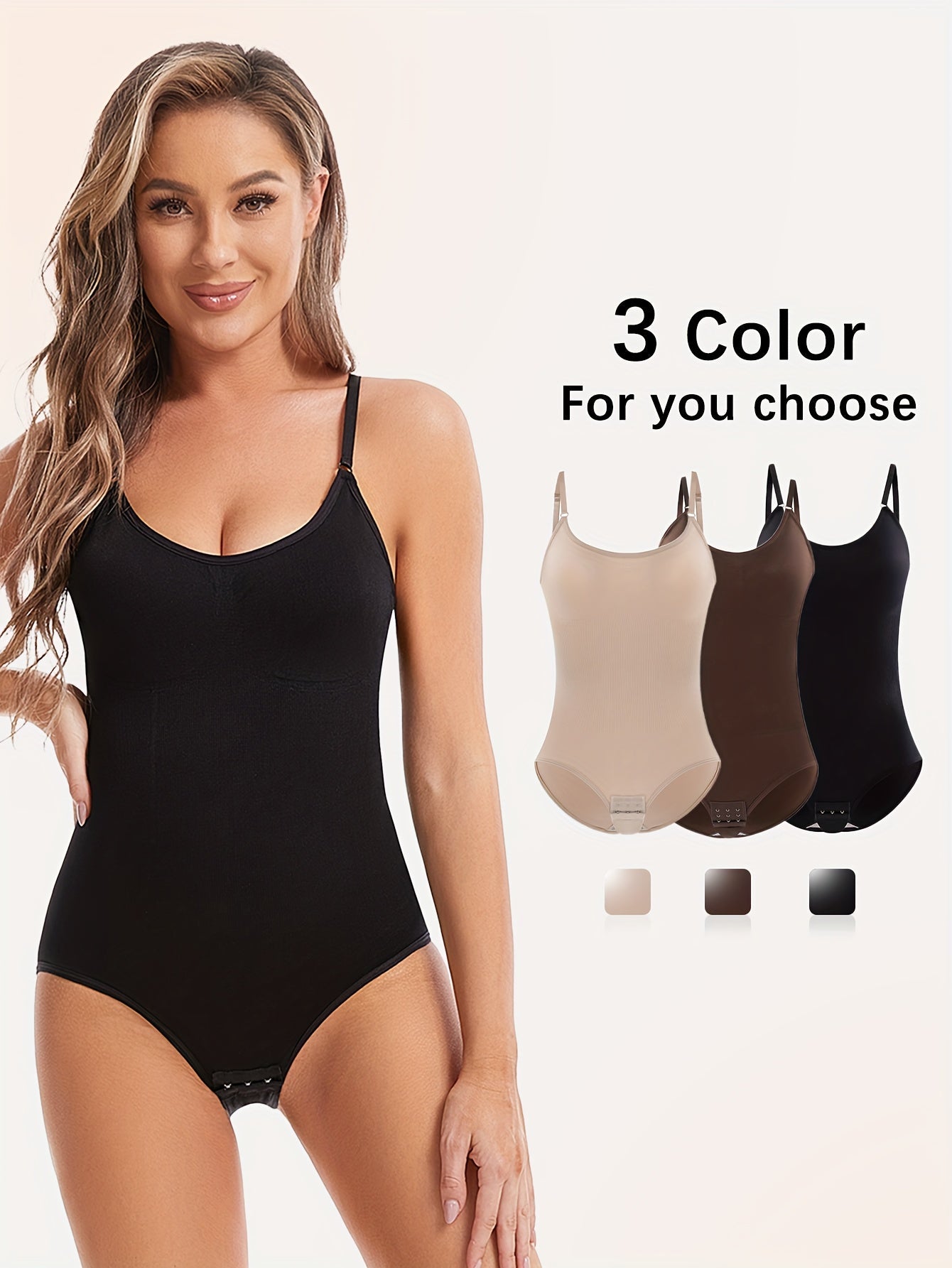 3 Piece Seamless Body Shapers Set - Tummy Control, Buttock Lifting and Hip Slimming