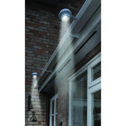 6 Pack Solar Fence Lights – 3 LED Gutter & Garden Landscape Lighting, Auto On/Off for Fences, Enclosures & Outdoors